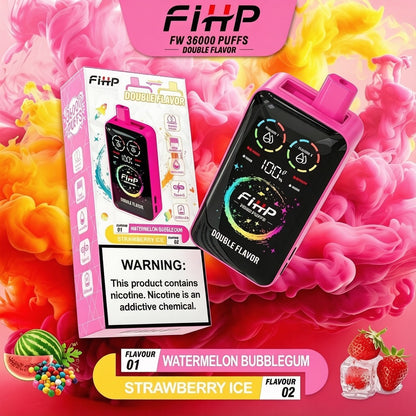 Papieros elektroniczny FIHP 🚀 Jednorazowy papieros elektroniczny o dwóch smakach (36 000 zaciągnięć)