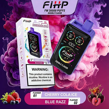 Papieros elektroniczny FIHP 🚀 Jednorazowy papieros elektroniczny o dwóch smakach (36 000 zaciągnięć)