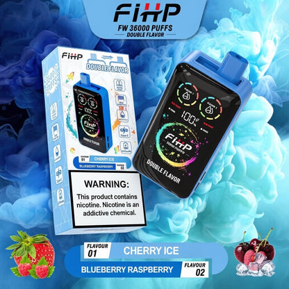 Papieros elektroniczny FIHP 🚀 Jednorazowy papieros elektroniczny o dwóch smakach (36 000 zaciągnięć)