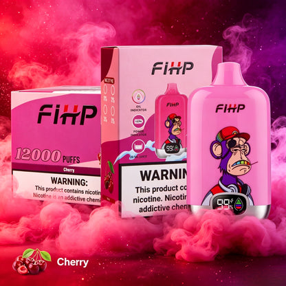 Papieros elektroniczny FIHP 🚀 Jednorazowy papieros elektroniczny (12 000 zaciągnięć)