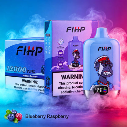 Papieros elektroniczny FIHP 🚀 Jednorazowy papieros elektroniczny (12 000 zaciągnięć)