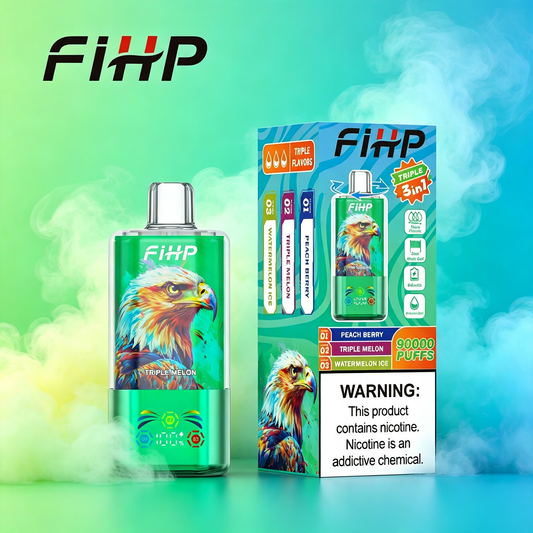 🚀FIHP 3 különböző íz egyben ,egyszerhasználatos e-cigaretta（90 000 extra nagy húzás）